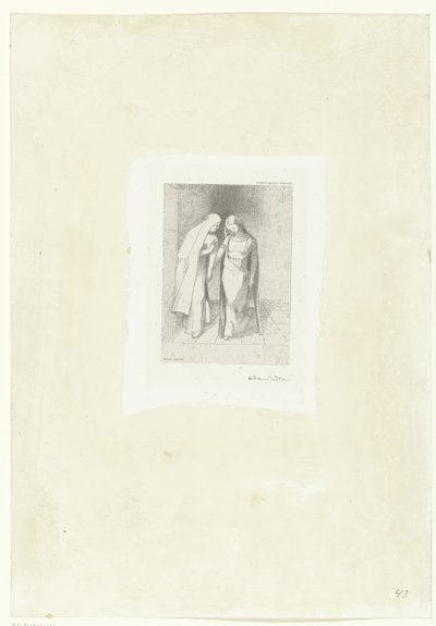Geheimnisvolles Gespräch von Odilon Redon