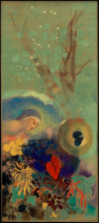 Hommage an Leonardo da Vinci von Odilon Redon