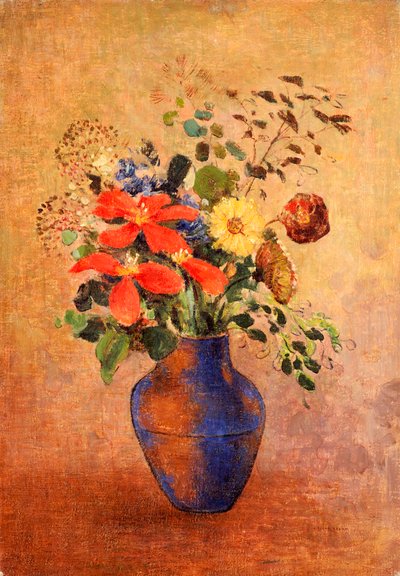 Die blaue Vase von Odilon Redon