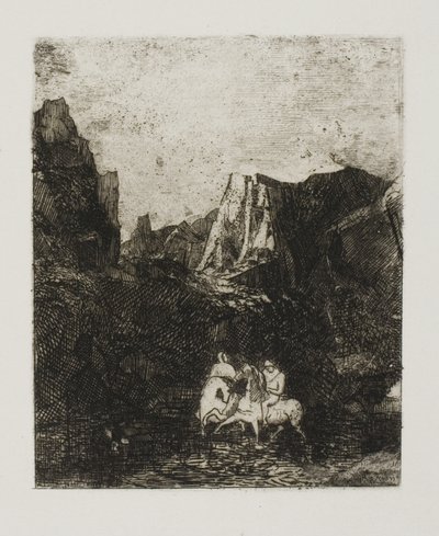 Die zwei kleinen Reiter von Odilon Redon