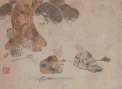 Alter Mann und Frau von Ogata Korin