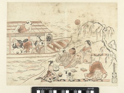 Nächtliches Bootfahren von Okumura Masanobu