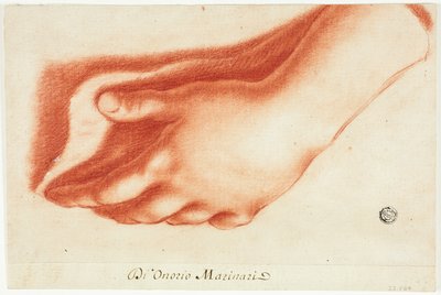 Gipsabdruck der linken Hand von Onorio Marinari