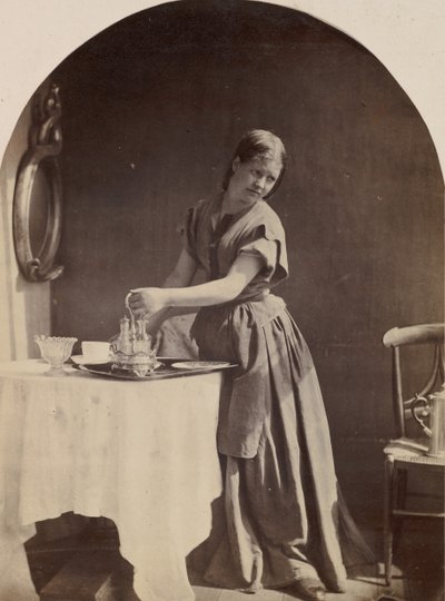 Englische Mode beim Frühstück, ca. 1860 von Oscar Gustav Rejlander