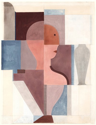 Geteilte Halbfigur nach rechts von Oskar Schlemmer