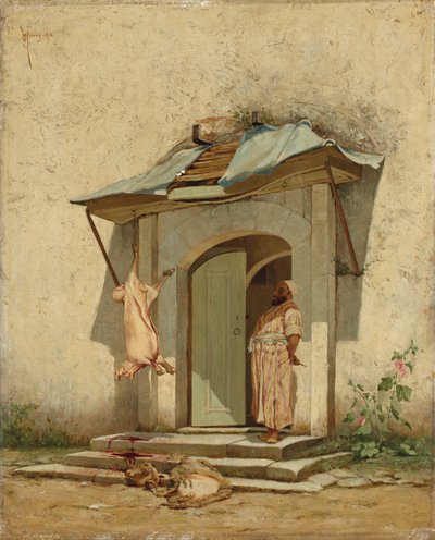 Ein osmanischer Metzger, 1878 von Osman Hamdi Bey