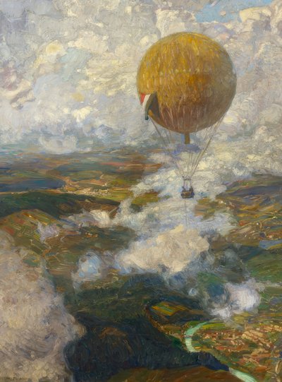 Im Fesselballon über den Vogesen von Otto Antoine