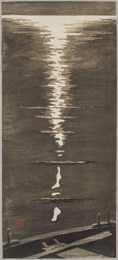 Mondschein auf dem Meer von Otto Eckmann