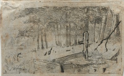 Kleine Studie von Bäumen, 19.-20. Jahrhundert von Otto H. Bacher