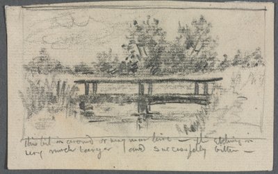 Die Brücke, Schleissheim von Otto H. Bacher