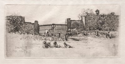 Das Tor, Lustheim, 1879 von Otto H. Bacher