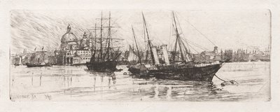 Zwei Boote, Venedig von Otto H. Bacher