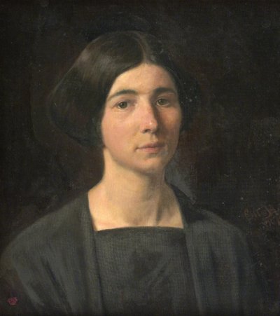 Damenporträt von Otto Haslund