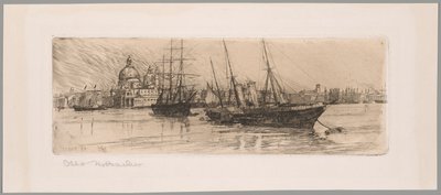 Zwei Boote, Venedig von Otto Henry Bacher