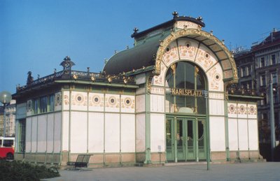 Karlsplatz Stadtbahn, entworfen von Otto Wagner (1841-1918) von Otto Wagner