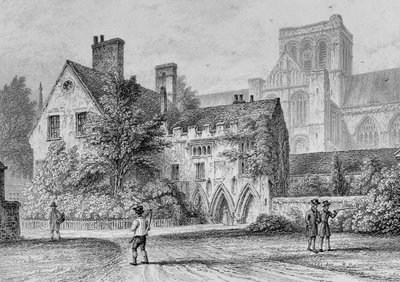 The Deanery Winchester, um 1830 von Owen Brown Carter