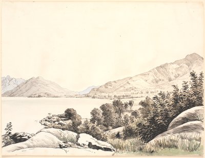 Szene aus einem norditalienischen See von P.C. Skovgaard