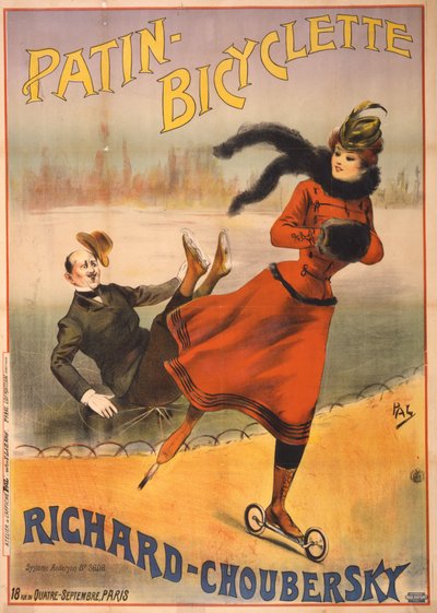 Patin-Fahrrad - Richard-Choubersky, 1890 von Pal