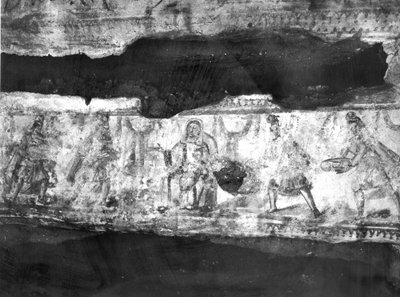 Anbetung der Heiligen Drei Könige (Wandmalerei) von Paleo Christian