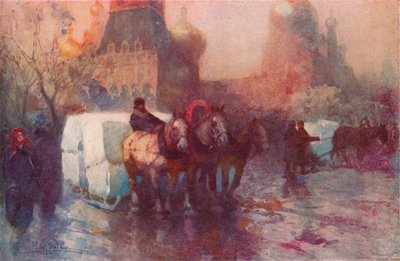 Eistransport in Moskau, 19. Jahrhundert von Paolo Sala
