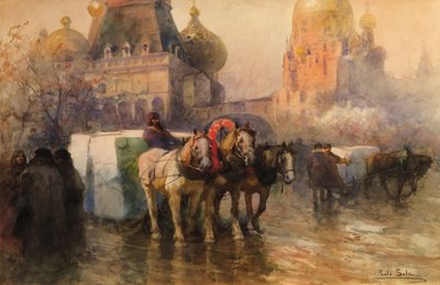 Eistransport in Moskau von Paolo Sala