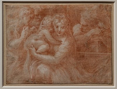 Heilige Familie mit zwei Heiligen von Parmigianino (1503 40)