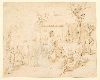 Ländliche Szene von Parmigianino