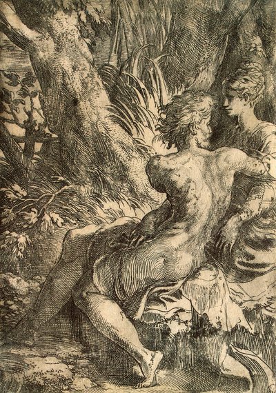 Liebende, ca. 1527 von Parmigianino