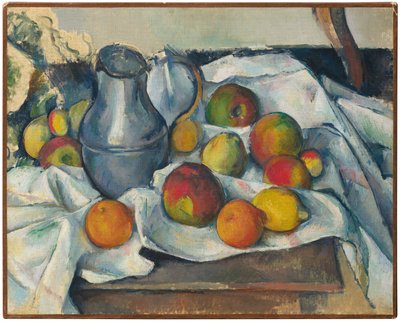 Teekessel und Früchte von Paul Cézanne