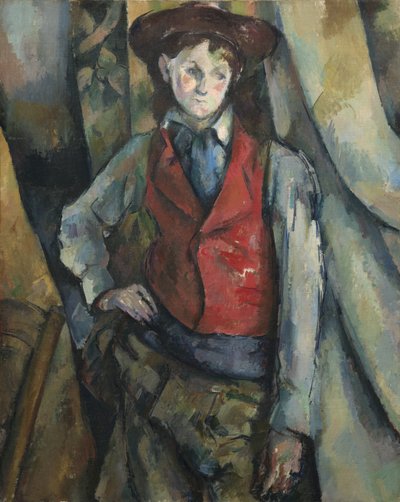 Junge im roten Wams von Paul Cézanne