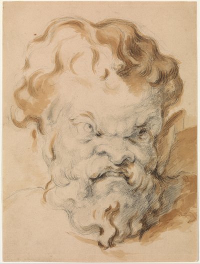 Kopf des Silenus von Paul Cézanne