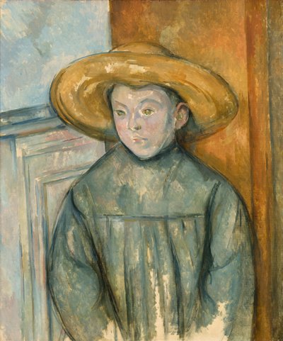 Junge mit Strohhut, 1896 von Paul Cézanne