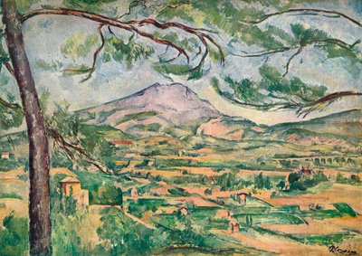 Mont Sainte-Victoire mit großer Kiefer, um 1887 von Paul Cézanne