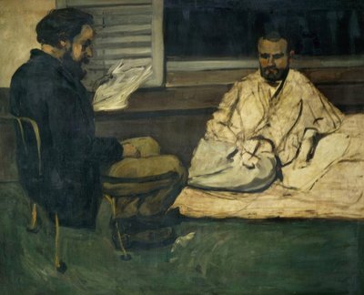 Paul Alexis liest Emile Zola von Paul Cézanne