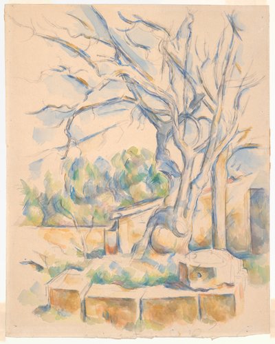 Pistazienbaum am Château Noir von Paul Cézanne