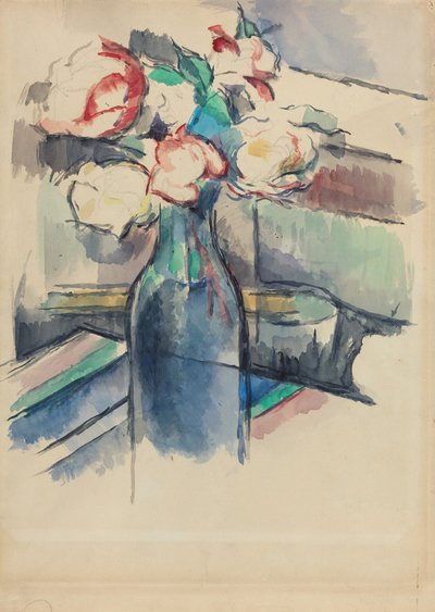 Rosen in einer Flasche [recto] von Paul Cézanne