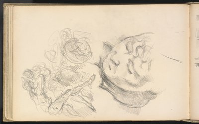 Studien einschließlich Madame Cézanne von Paul Cézanne
