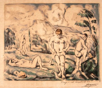 Die großen Badenden von Paul Cézanne, Auguste Clot