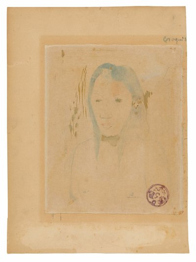 Büste einer tahitianischen Frau von Paul Gauguin