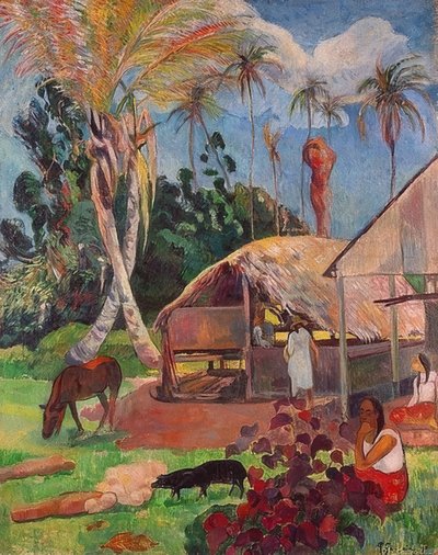 Die schwarzen Schweine von Paul Gauguin