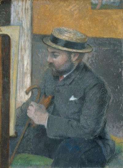 Der Mann mit dem Strohhut von Paul Gauguin