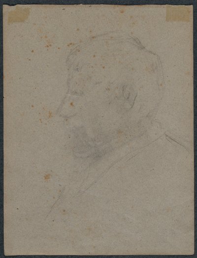 Profilbüste eines Mannes (Rückseite) von Paul Gauguin