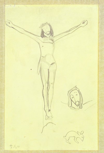Studie für Der gelbe Christus, 1889 von Paul Gauguin
