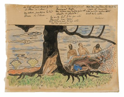 Tahitians beim Fischen von Paul Gauguin