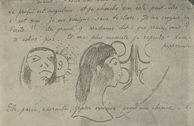 Das Profil ist eckig, 1936 von Paul Gauguin