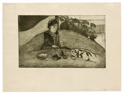 Die Frau mit Feigen von Paul Gauguin
