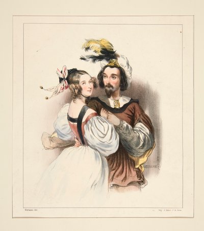 Februar von Paul Gavarni