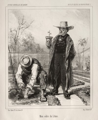 Faite et Gestes du Propriétaire von Paul Gavarni