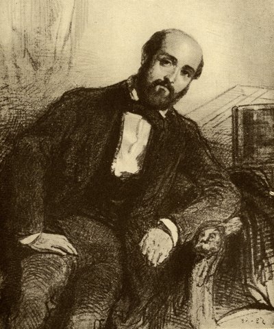 Henry Murger (1822-61) von Paul Gavarni