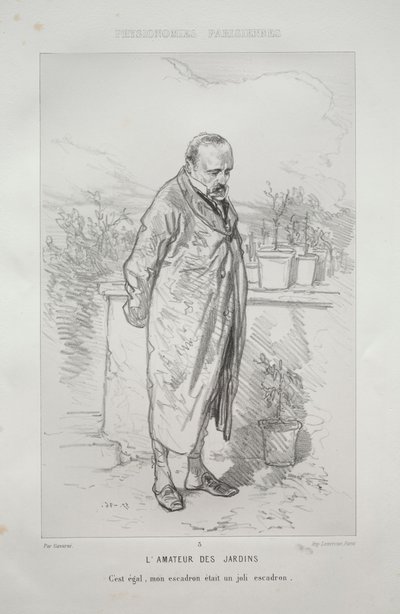 Der Gartenliebhaber von Paul Gavarni